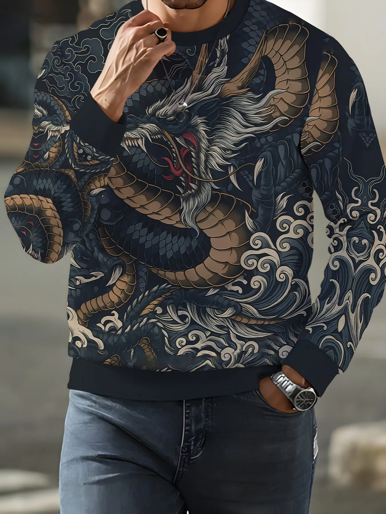 Sweatshirt Unisex Trendy Motif - Fashion Street Night ulasan dan harga
