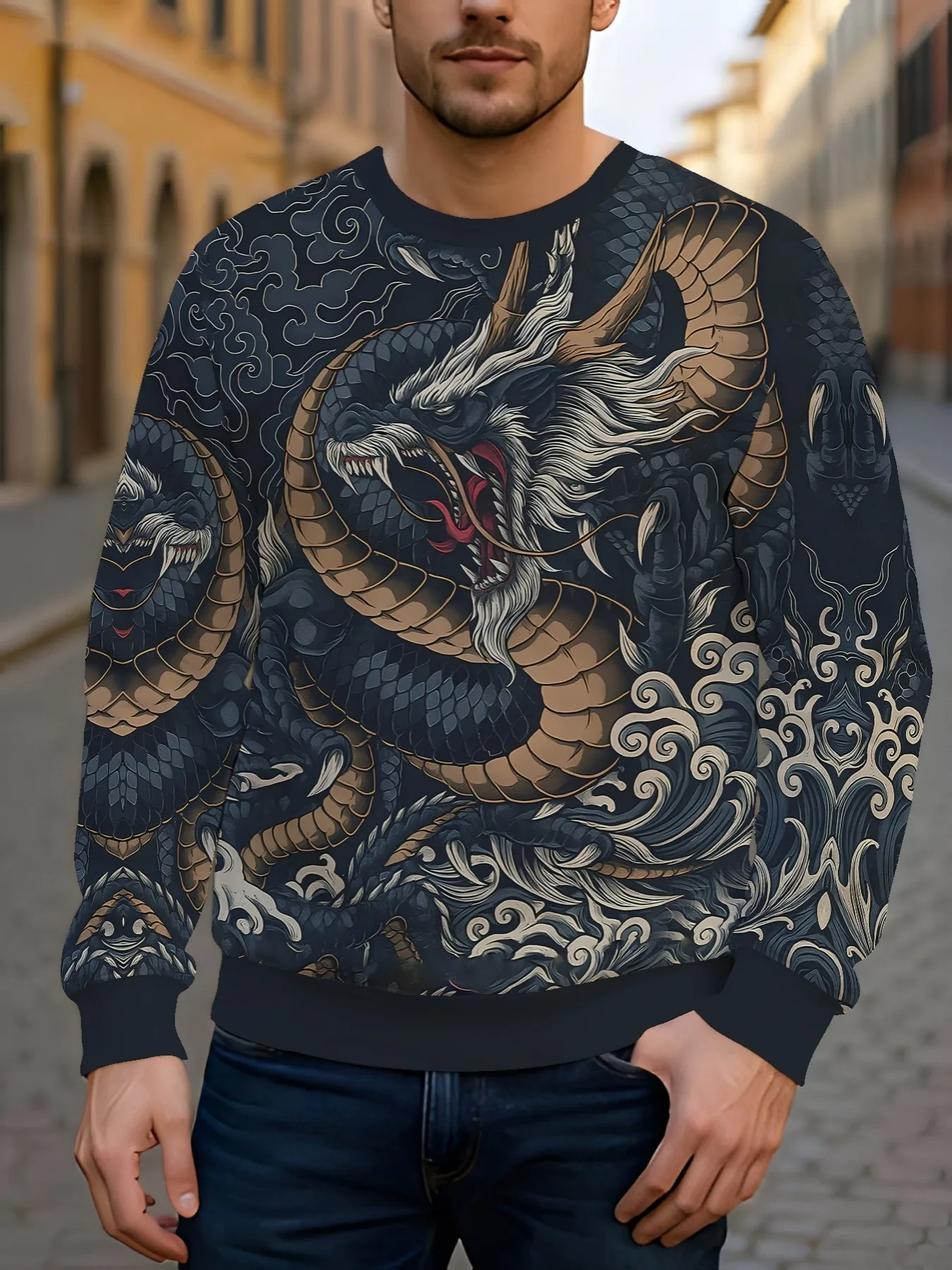 Sweatshirt Unisex Trendy Motif - Fashion Street Night ulasan dan harga
